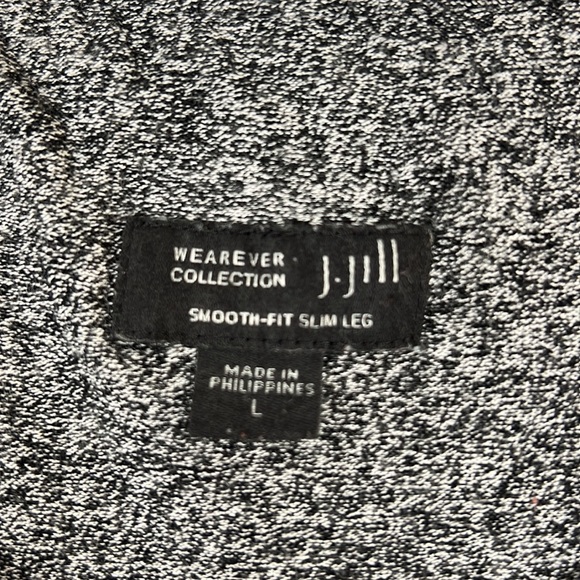 J. JILL women’s smooth fit slim leg heathered black leggings pants L - Picture 6 of 8